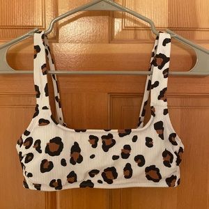 Cheetah Print bikini top